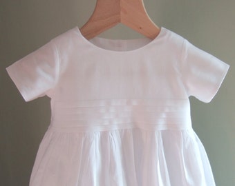 christening gown in cotton...the SALISBURY by righthand on Etsy