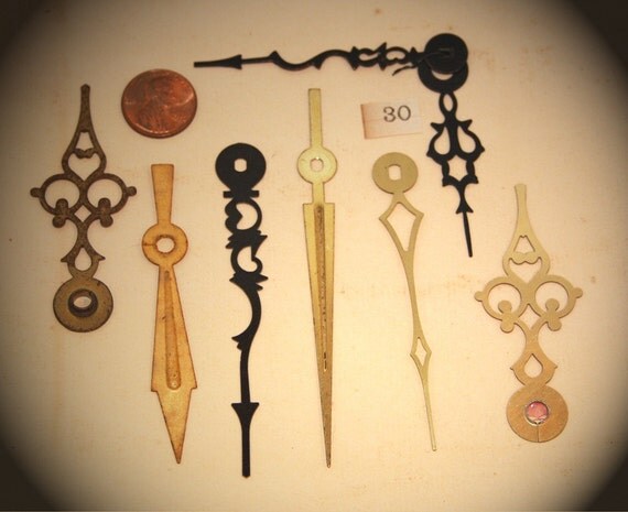 Ornate CLOCK HANDS for Steampunk Mixed Media and Jewelry