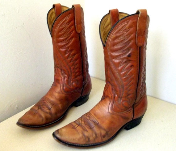 Fantastically Distressed Cowboy Boots size by honeyblossomstudio