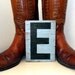 Old Double Sided Letter Sign E and N