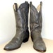 Grey Abilene brand cowboy boots size 9 EE or cowgirl size 10.5 wide width