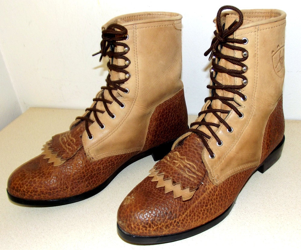 two tone tan shoes