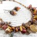 Desert Rain nomadic gemstone chunky necklace earring set