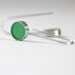 Don't Stop green resin and sterling silver earring- springtime St. Patrick's Day