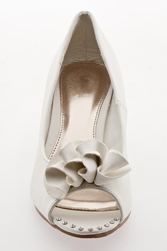 The Perfect Bridal Wedge Shoe