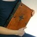 Very Large Leather Journal / Antiqued Blank Book with Cross Symbol - Belief