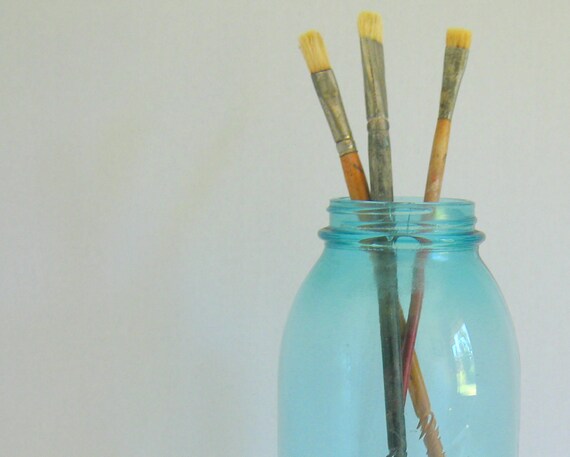 ball mason jar antique aqua vase glass by rollinghillsvintage ball mason jar antique aqua vase glass by rollinghillsvintage