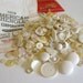 Antique Money Bag Filled with Vintage White Buttons by RollingHillsVintage on Etsy