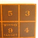 Antique Dart Game Wingo Board 1936