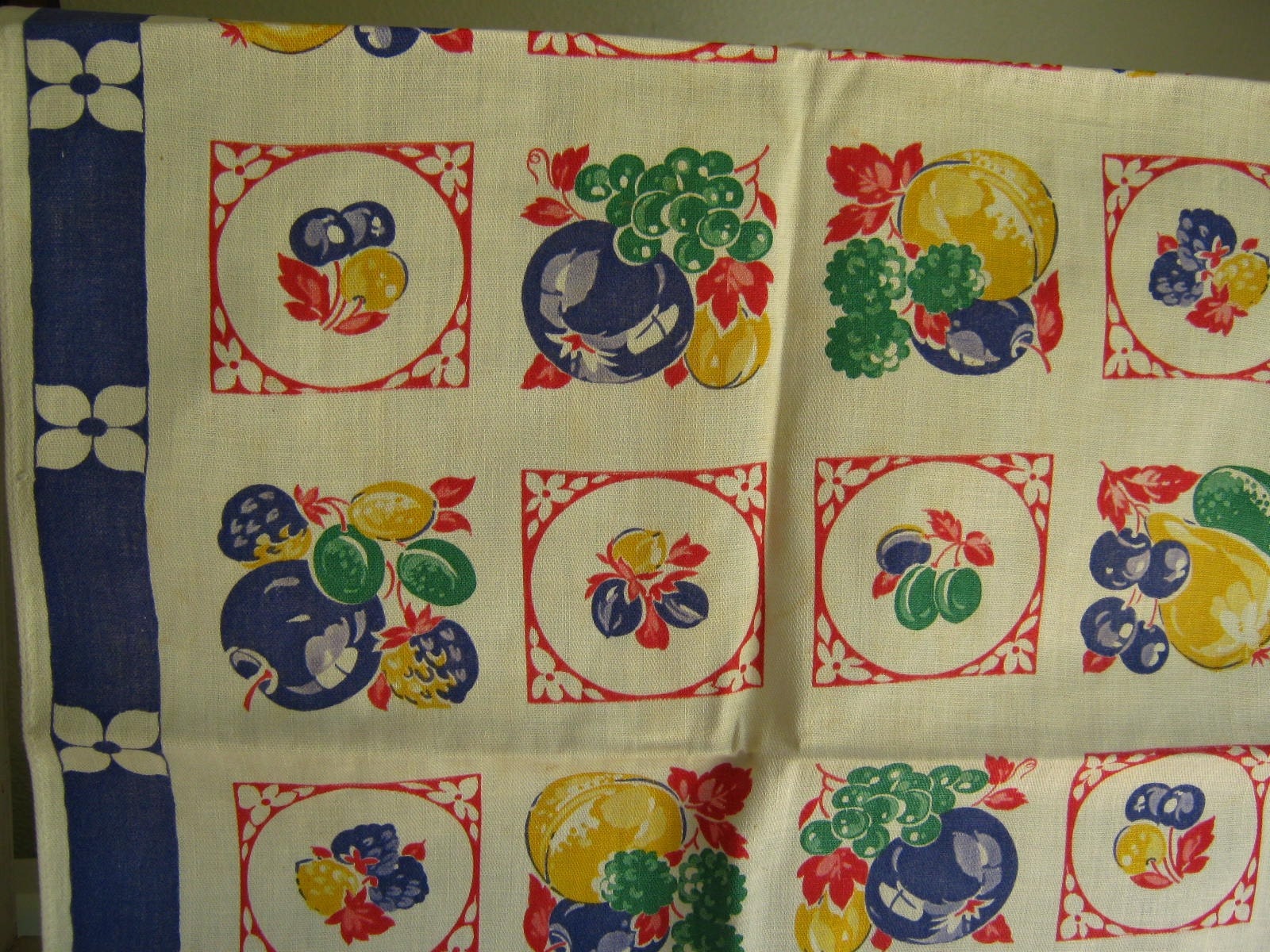 Vintage kitchen Curtains Fruit Design