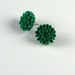 Free Ship Chrysanthemum Teal Green Surgical Steel Post Earrings