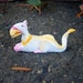 Miniature Gryphon Figurine - Albino Wingless Gryphon
