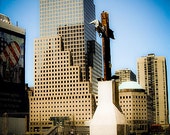 9/11 Ground Zero Cross  - Fine Art Matted Photograph