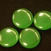 Lot of 10 rare smaller vintage 1940s round halftranslucent grass green genuin tested bakelite discs for your jewelry prodjects