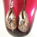 Large Copper Hammered Earrings