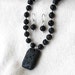 Vesicular Basalt Necklace and Earrings