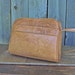 Vintage Handtooled Aztec Calendar Leather Purse