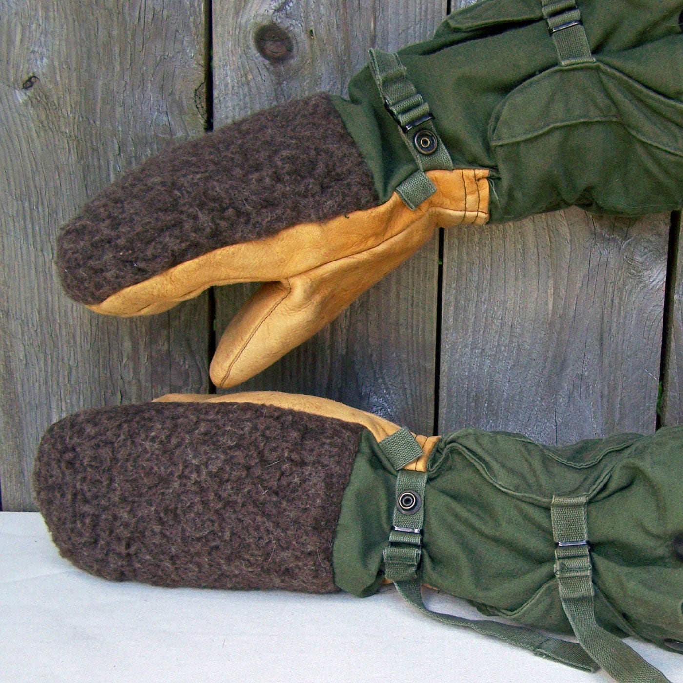 Vintage Arctic Military Mittens