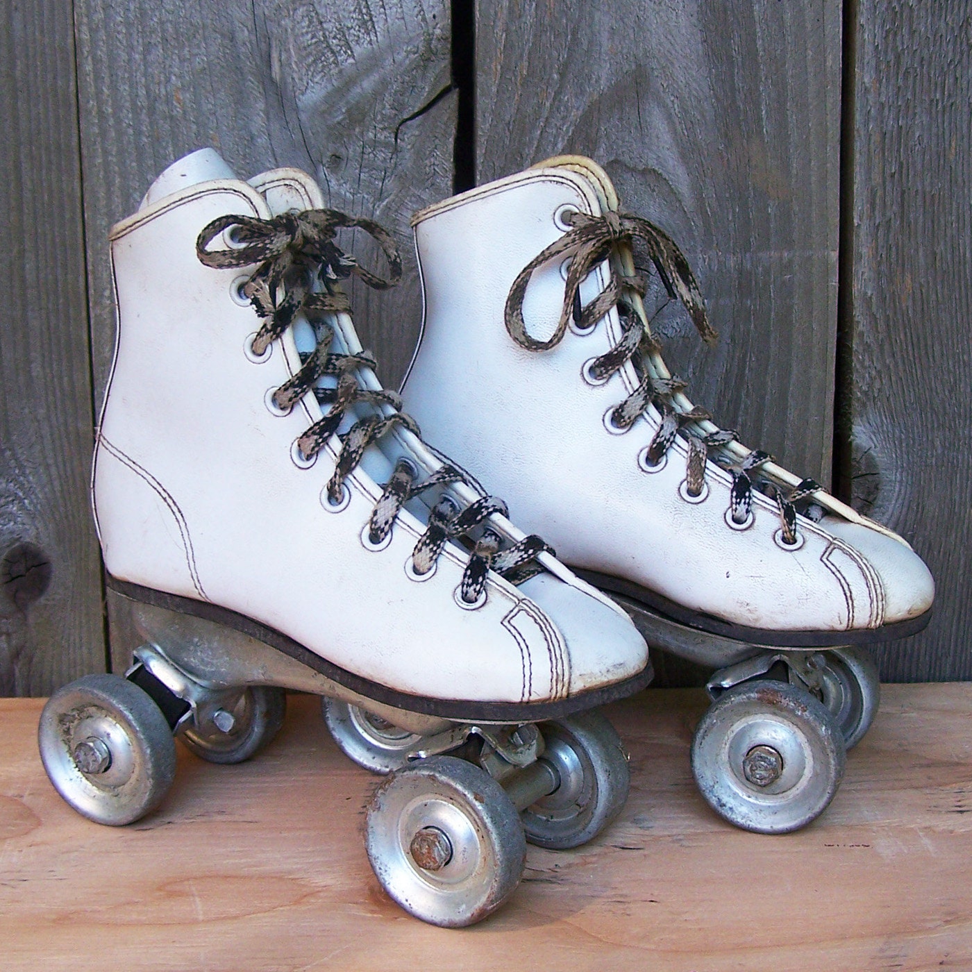 Little Vintage Roller Skates with Metal Wheels