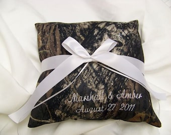 PERSONALIZED Mossy Oak Breakup Bridal Bride Ring Bearer Pillow Camouflage Wedding All accessories