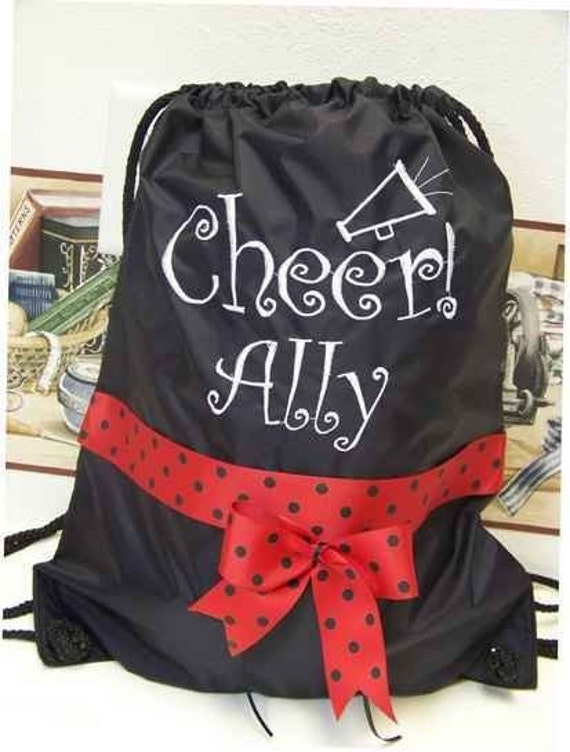red cheer backpack