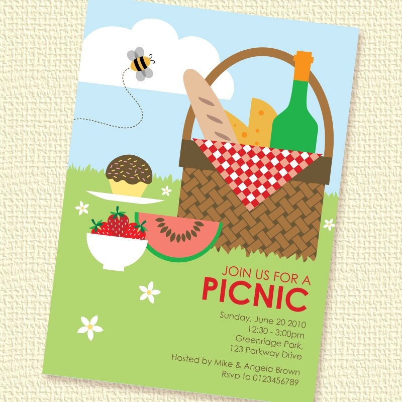 Picnic Party Invitations 8