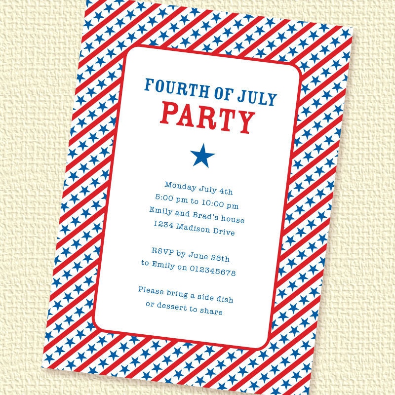 4Th Of July Party Invitation 5