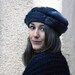 felt beret style hat handmade in france with merino wool sidney