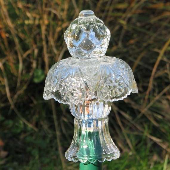 Clear Glass Garden Totem TM11