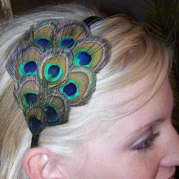 Lou Peacock Peacock Feather Hair Piece