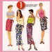 106 Womens Easy One Hour Wrap Skirt, sizes 4 to 14, Sewing Pattern, Uncut McCalls 3145