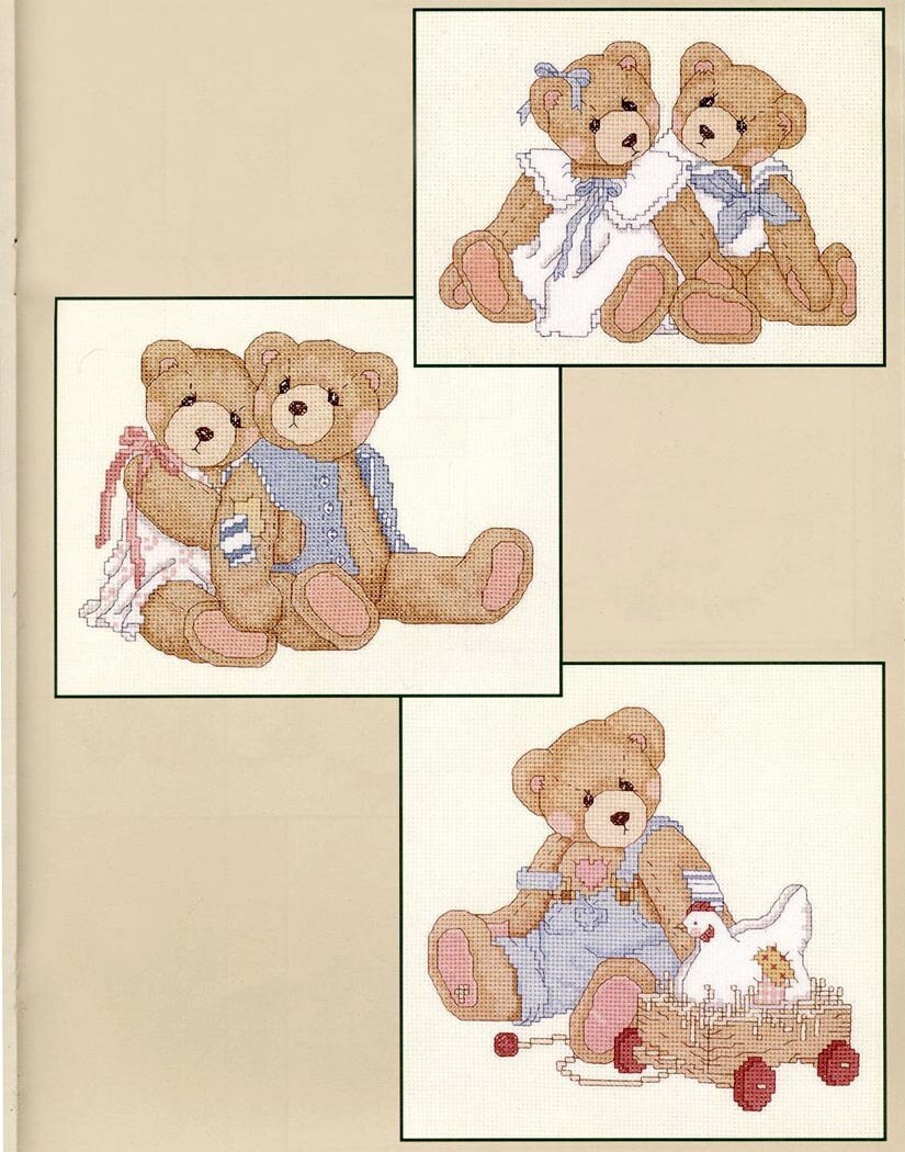 cherished teddies cross stitch