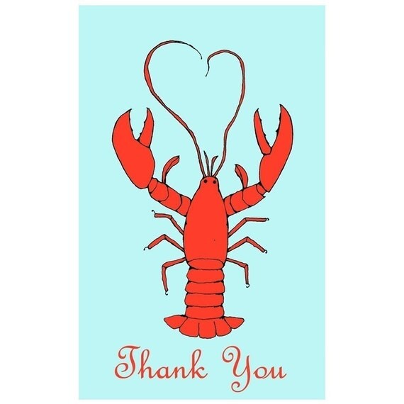 LOBSTER LOVE card