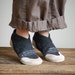 Eco Friendly Wool Shoes, Leather Soles, youth size 2.5, Tip Toe