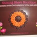 Girl Hair Accessories - Brown And Orange Layered Felt Daisy Flower Boutique Hair Clippie With Stitching - Cute Headband Accessory