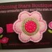 Girls Hair Accessories - Felt Hair Clips - Light Pink And Shocking Pink Embroidered Felt Daisy Flower With Swirl Center