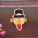 Felt Hair Clip - Baby Girl Hair Accessories - Felt Thanksgiving Turkey Boutique Embroidered Hair Clippie