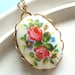 English Rose Garden - Vintage Cameo Necklace