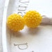 Flower Post Earrings - Petite Bloom Earrings - Marigold