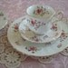 Afternoon Tea...Lovely Vintage Paragon Tea Cup and Saucer Trio...Pink Roses Fragrance Pattern