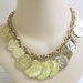Vintage Authentic Coins Necklace Heavy 14k Gold Plate