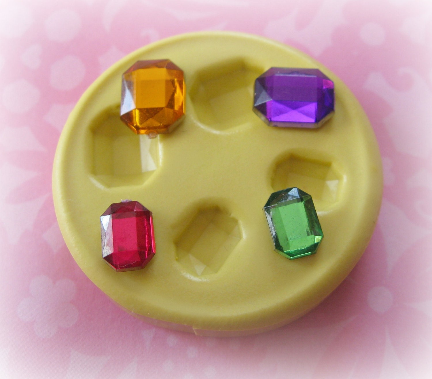 Gem Mold Faceted Jewel Resin Clay Fondant Mould by Molds4You
