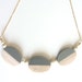 LAST ONE - Acrylic and Wood Hug Necklace