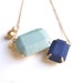 LAST ONE - Fabric 2 Jewel Necklace - D