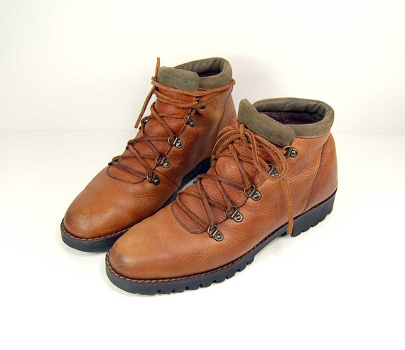 Vintage Italian Timberland hiking leather boots size by thenovelty