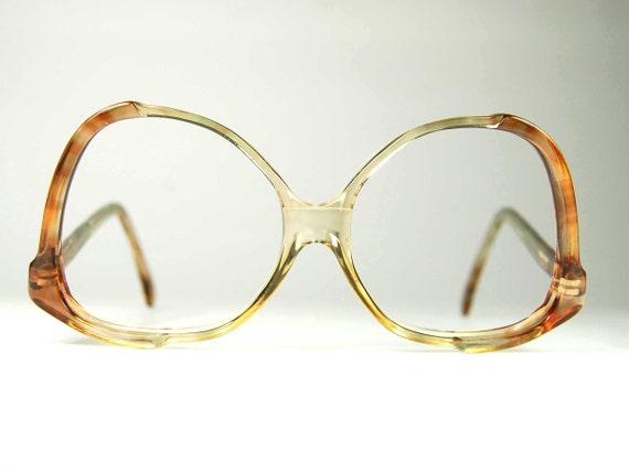 Vintage Moss Brown Tortoise Movie Star Eyeglass Frames with