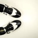 black and white wingtips for women