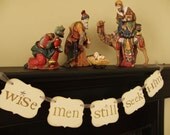 christmas christian decoration, wise men still seek Him, banner Il_170x135