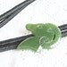 Jade Rams Head Bolo Tie Vintage Green Jade Necktie Bola