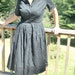 RESERVED for CLEVERNESSOFME Vintage Black Dancing Dress Pleated Wide Skirt for Twirling Handmade